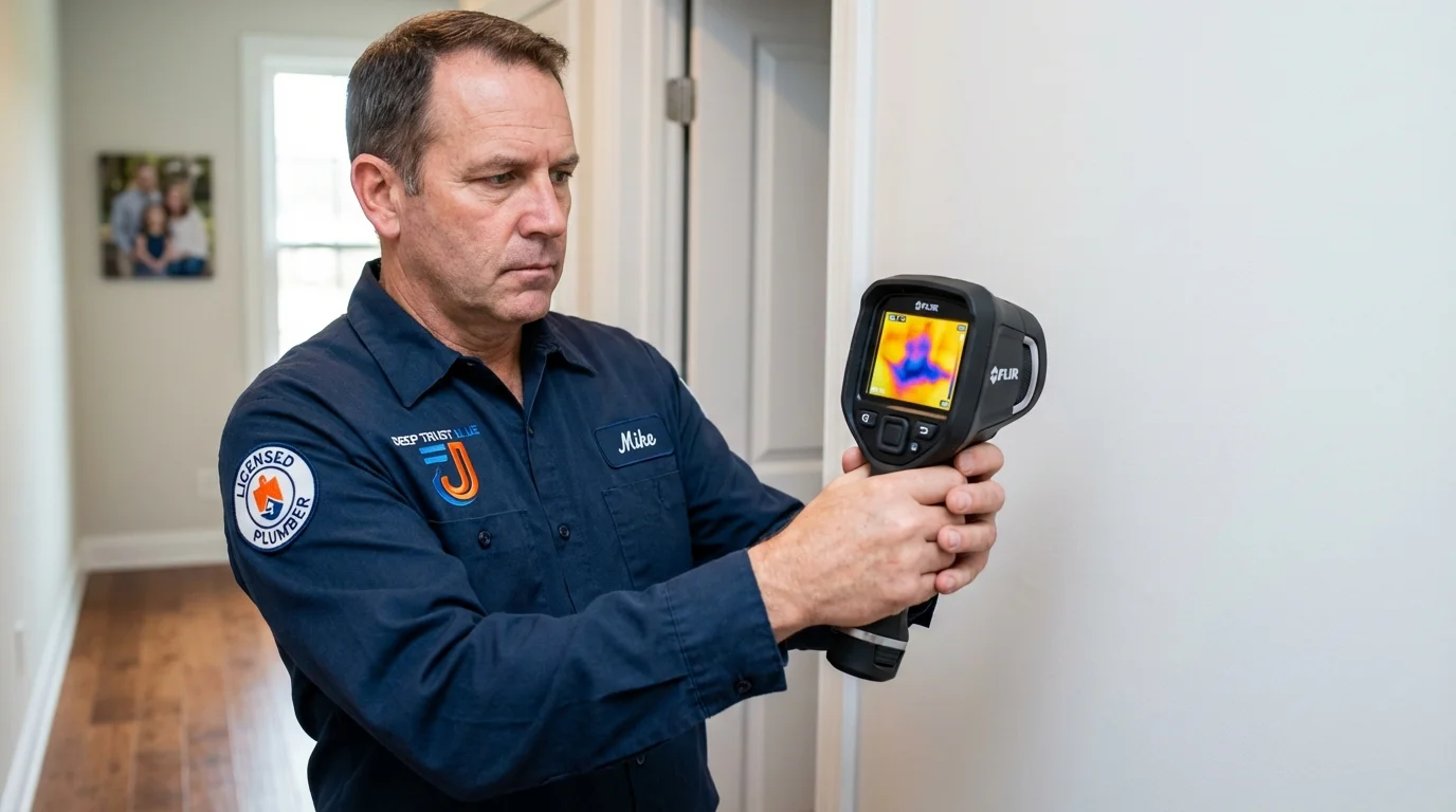 Thermal imaging leak detection by Johns Plumbing LLC in Hazen